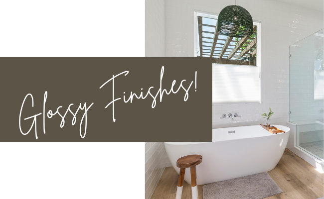 Glossy Finishes Spring interior design trends