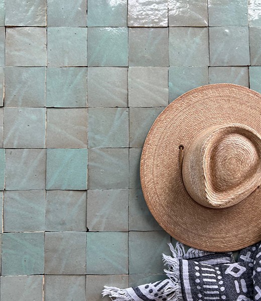 Glossy Agave Tile Glossy Spring Interior Design Trend